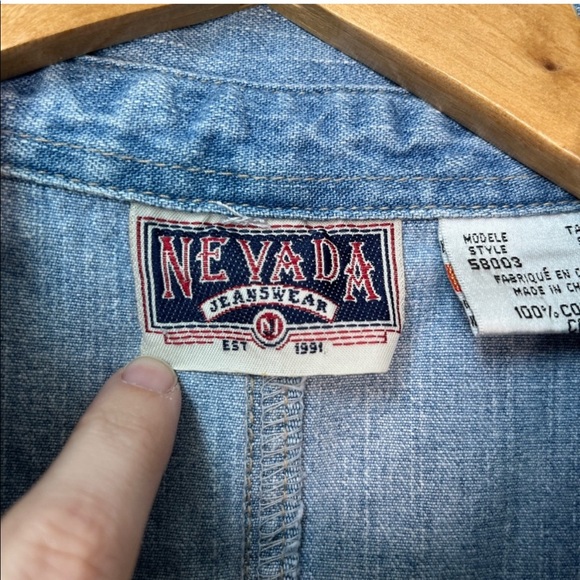 Vintage Nevada - M - denim polo dress - Picture 5 of 5